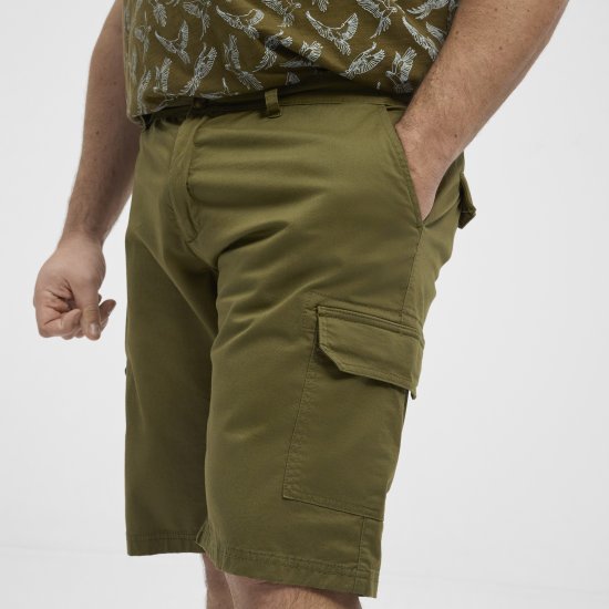 North Latitude 51133 short cargo vert militaire - Shorts - Shorts hommes grande taille