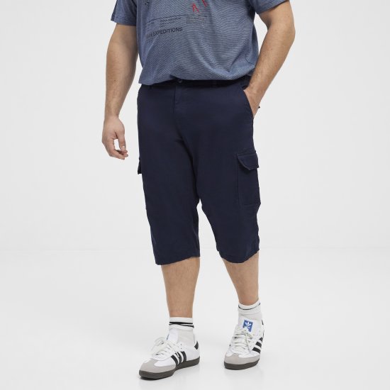 North Latitude 51136 short capri bleu marine - Shorts - Shorts hommes grande taille