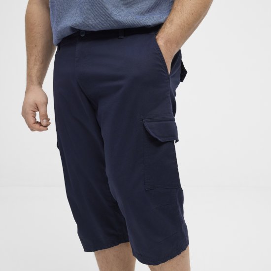 North Latitude 51136 short capri bleu marine - Shorts - Shorts hommes grande taille