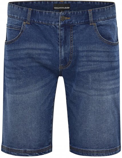 North Latitude 51336 short denim bleu - Shorts - Shorts hommes grande taille