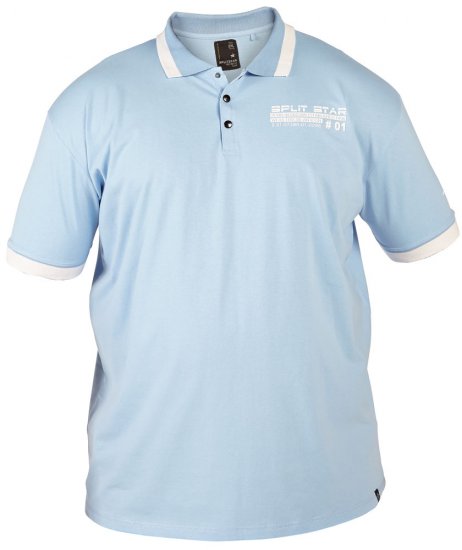 Split Star Russ Jersey Polo Blue - Polos - Polos homme grande taille