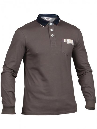 Mish Mash Oak Charcoal - Polos - Polos homme grande taille