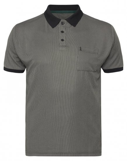 North Latitude Cool Effect Polo Noir - Polos - Polos homme grande taille
