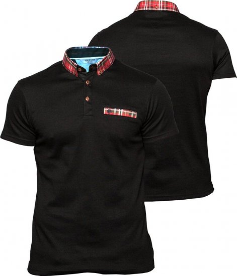 Mish Mash Black Scoot - Polos - Polos homme grande taille