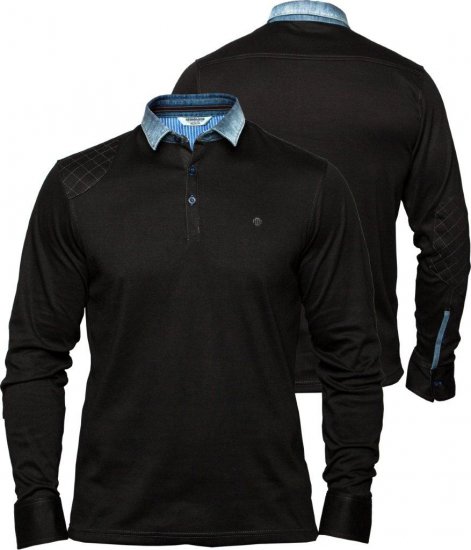 Mish Mash Black South - Polos - Polos homme grande taille