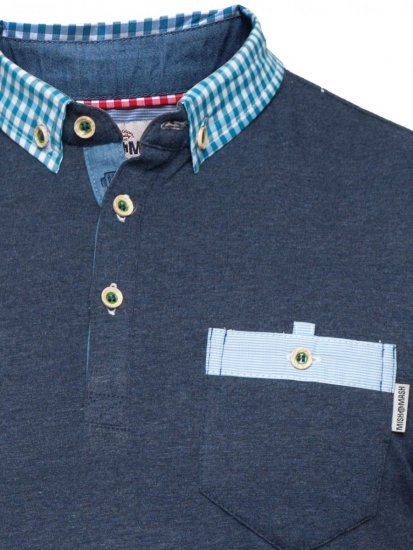 Mish Mash Stamford Navy - Polos - Polos homme grande taille