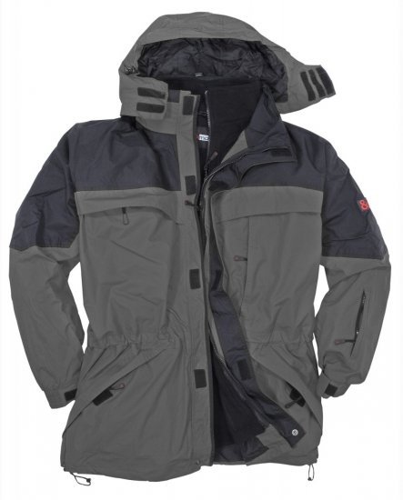 Marc & Mark 2-layer Skijacket Grey - Vêtements de travail - Vêtements de travail grandes tailles
