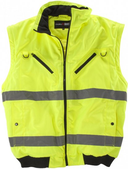 Marc & Mark Hi-Vis Jacket/vest Yellow - Vêtements de travail - Vêtements de travail grandes tailles