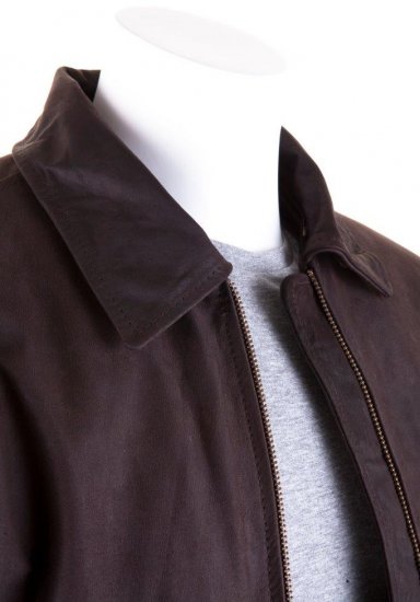 Woodland Aviator Leather jacket Brown - Vestes - Vestes Homme Grandes Tailles