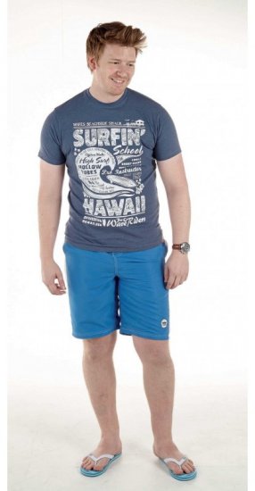 D555 Francis Blue T-shirt - T-shirts - T-shirts Homme Grande Taille