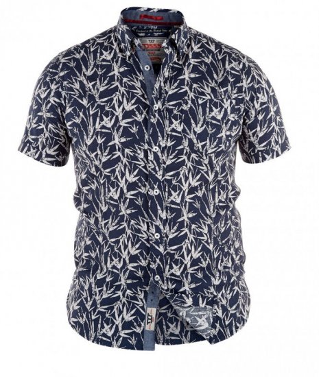 D555 Lahaina Shirt Navy - Chemises - Chemises Grandes Tailles Hommes