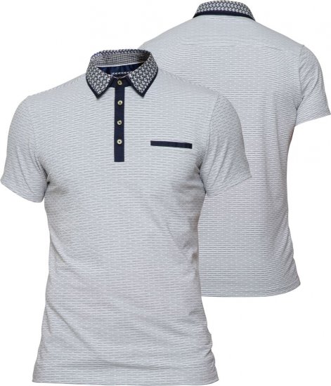 Mish Mash Bracknell White - Polos - Polos homme grande taille