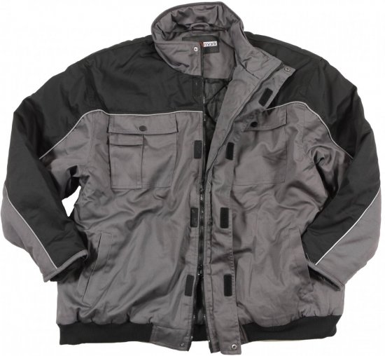 Marc & Mark Work-jacket Grey - Vêtements de travail - Vêtements de travail grandes tailles