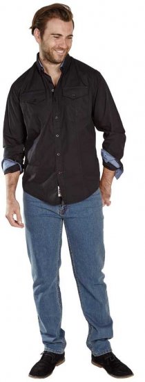 D555 LIONEL Fashion Pockets Long Sleeve Shirt - Chemises - Chemises Grandes Tailles Hommes