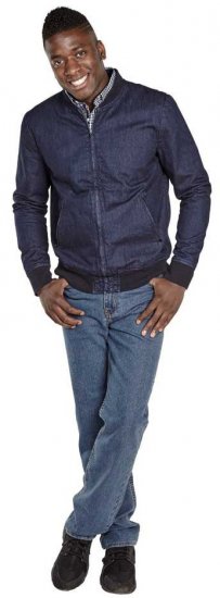 D555 DORIAN Denim Bomber Jacket - Vestes - Vestes Homme Grandes Tailles