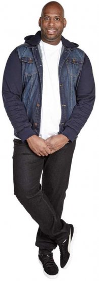 D555 CURTIS Denim Jacket With Detachable Hood - Vestes - Vestes Homme Grandes Tailles