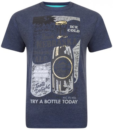 Kam Jeans Nebraska Vintage Tee - T-shirts - T-shirts Homme Grande Taille