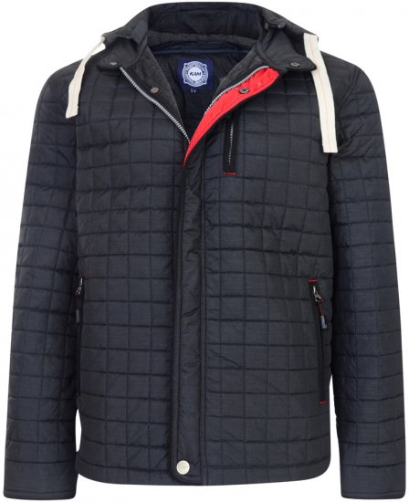 Kam Jeans Quilted Fashion Jacket - Vestes - Vestes Homme Grandes Tailles