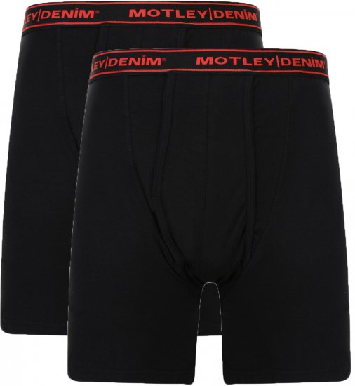 Motley Denim Boxer Shorts Black 2-pack - Sous-vêtements & bain - Sous-vêtements Grande Taille