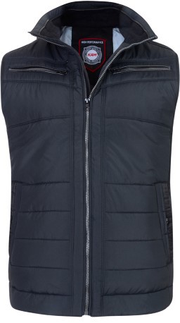Kam Jeans Padded Biker Bodywarmer - Vestes - Vestes Homme Grandes Tailles