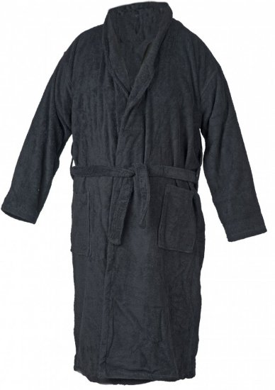 Abraxas Bathrobe 100% Cotton Black - Sous-vêtements & bain - Sous-vêtements Grande Taille