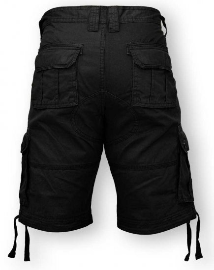 D555 Jarrod Cargo Short Black - Shorts - Shorts hommes grande taille