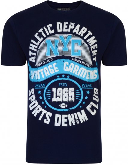 Kam Jeans Athletic Department 2-p T-shirt - T-shirts - T-shirts Homme Grande Taille
