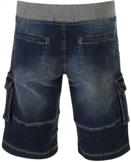 Kam Jeans Dito Denim Shorts Dark Used - Shorts - Shorts hommes grande taille