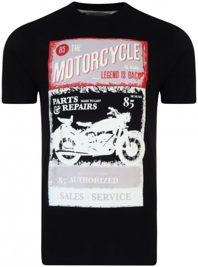 Kam Jeans Motorcycle Tee - T-shirts - T-shirts Homme Grande Taille