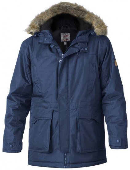 D555 Lovett Parka Navy - Vestes - Vestes Homme Grandes Tailles