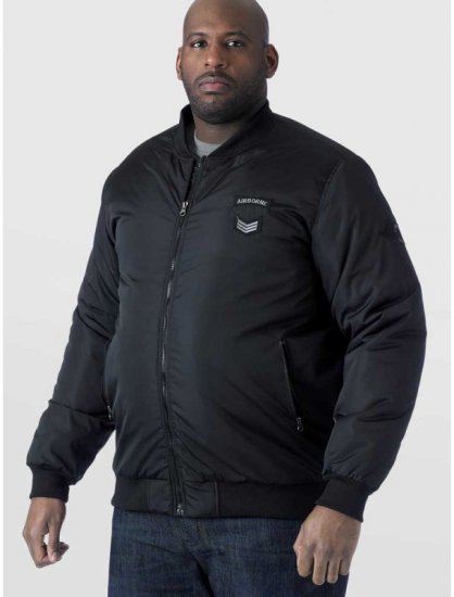 D555 Pedro Bomber Jacket Black - Vestes - Vestes Homme Grandes Tailles