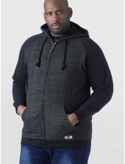 D555 Cristiano Hoodie Grey/Black - Sweatshirts & hoodies - Sweatshirts/Hoodies grande taille homme