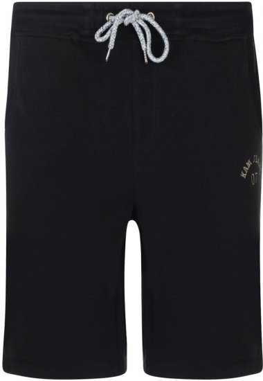 Kam Jeans Sweat Jog Shorts Black - Pantalons/shorts de survêtement - Survêtement/jogging grandes tailles