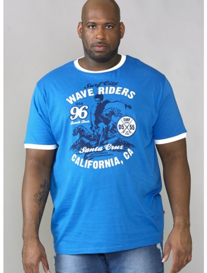 D555 Balder T-shirt Royal Blue - T-shirts - T-shirts Homme Grande Taille