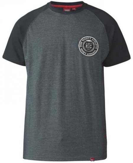 D555 Spencer T-shirt Charcoal - T-shirts - T-shirts Homme Grande Taille