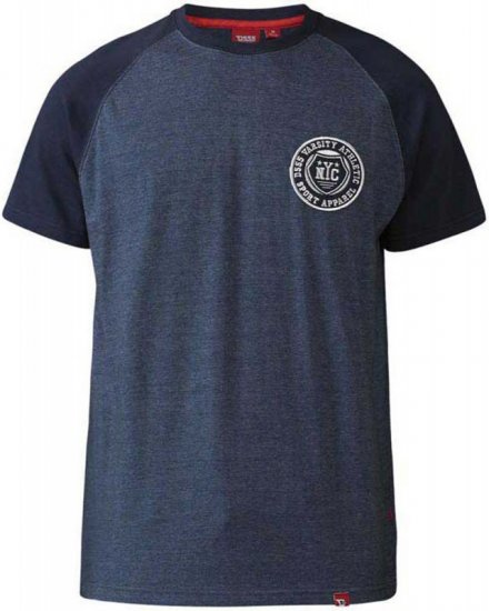 D555 Spencer T-shirt Navy - T-shirts - T-shirts Homme Grande Taille