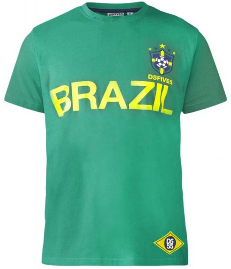 D555 Ricardo T-shirt Green - T-shirts - T-shirts Homme Grande Taille