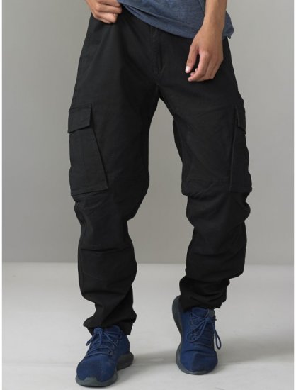 D555 Nelson Stretch Tapered Cargo Pants Black - Jeans et pantalons - Jeans et Pantalons grande taille 