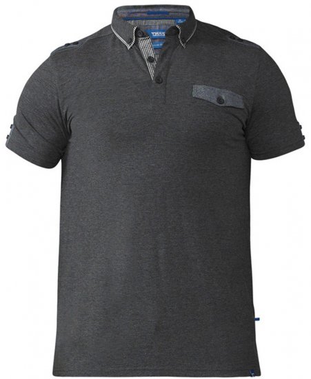 D555 Hogan Polo Charcoal - Polos - Polos homme grande taille
