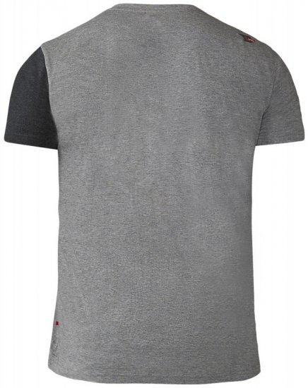 D555 Authentic T-shirt Grey - T-shirts - T-shirts Homme Grande Taille