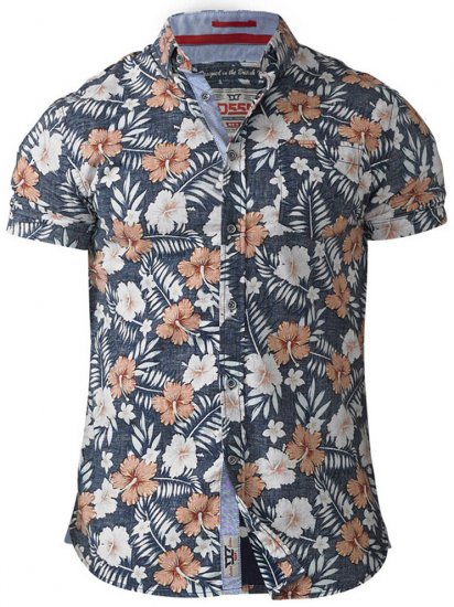 D555 Huxley Hawaii Shirt - Chemises - Chemises Grandes Tailles Hommes