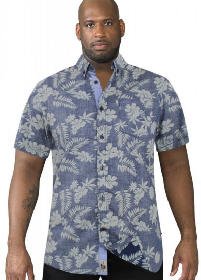 D555 Oswald Short Sleeve Hawaii Shirt - Chemises - Chemises Grandes Tailles Hommes
