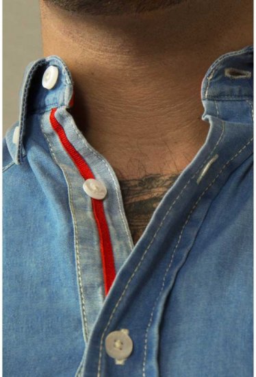 D555 Nathan Short Sleeve Shirt Blue - Chemises - Chemises Grandes Tailles Hommes