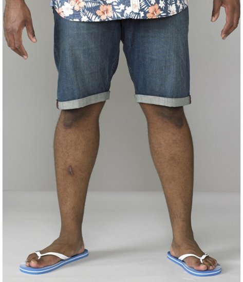 D555 Arix Denim Stretch Shorts - Shorts - Shorts hommes grande taille