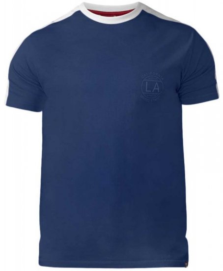 D555 Rick T-shirt Navy - T-shirts - T-shirts Homme Grande Taille