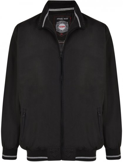 Kam Jeans 436 Summer Jacket Black - Vestes - Vestes Homme Grandes Tailles