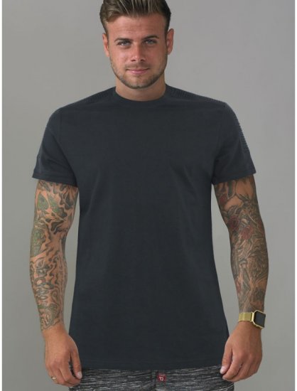 D555 Callum T-shirt Black - T-shirts - T-shirts Homme Grande Taille