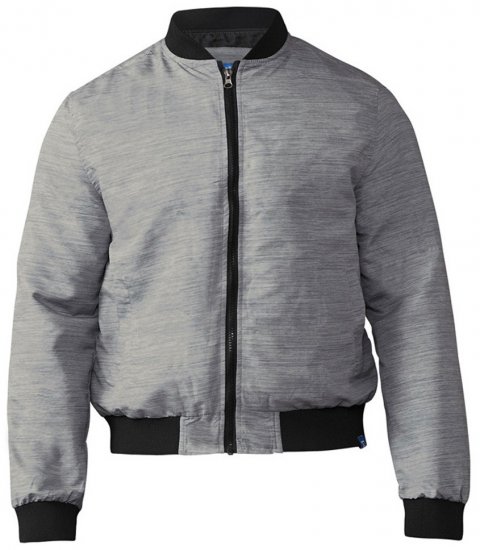 D555 Lou Bomber Jacket Grey - Vestes - Vestes Homme Grandes Tailles