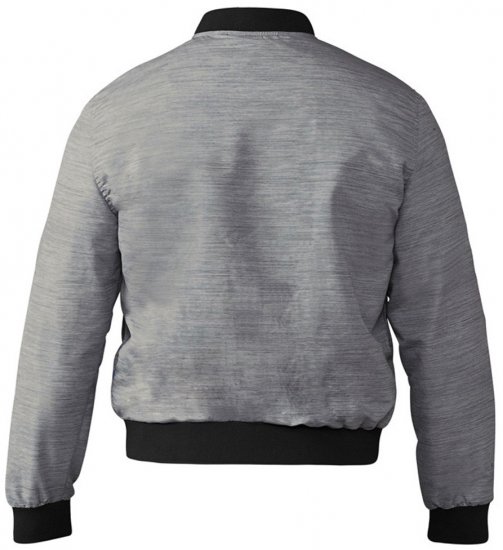 D555 Lou Bomber Jacket Grey - Vestes - Vestes Homme Grandes Tailles