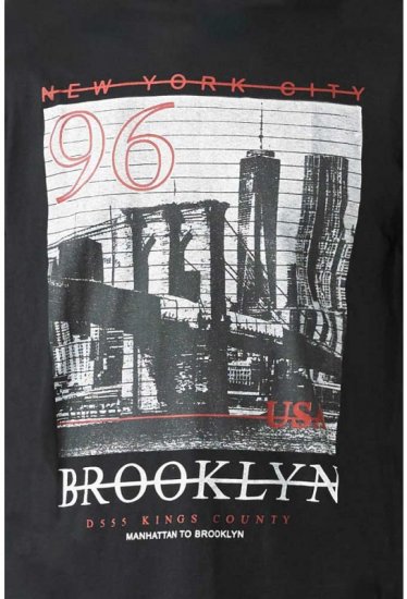 D555 Cain T-shirt Black - T-shirts - T-shirts Homme Grande Taille